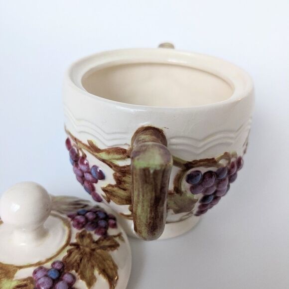 Copy - Vintage sugar bowl with grapes - Picture 5 of 7